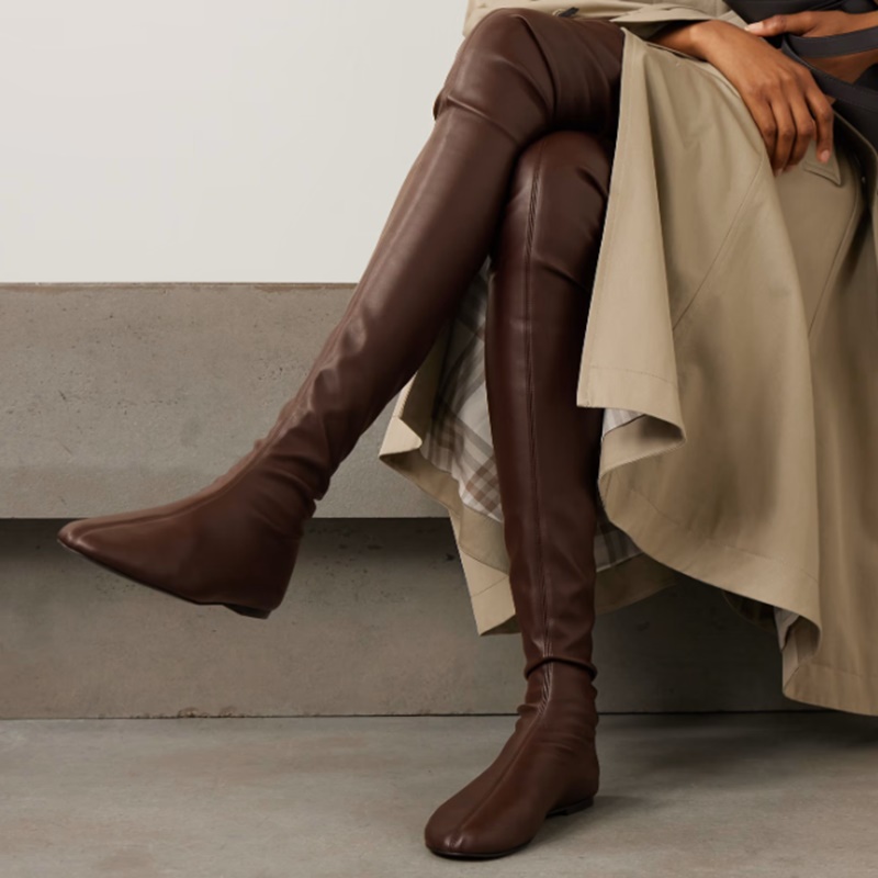 أحذية نسائية عصرية ورفيعة فوق  - مراجعة Knee High Boots Women وسعره