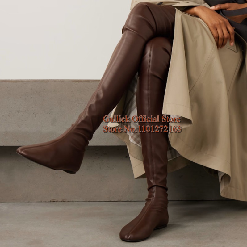 أحذية نسائية عصرية ورفيعة فوق  - مراجعة Knee High Boots Women وسعره