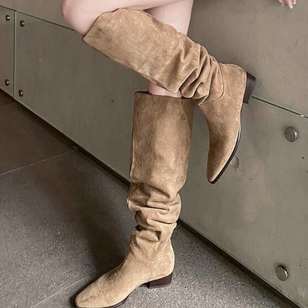 أحذية نسائية طويلة حتى الركبة  - مراجعة Sock Boot Women وسعره