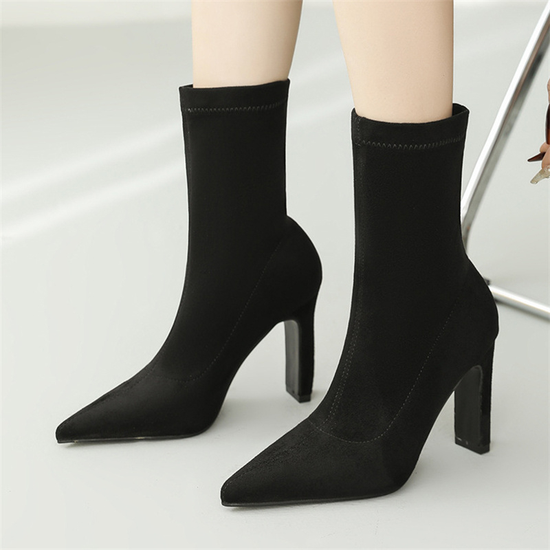 Eilyken الشتاء كعب سميك جورب ق - مراجعة Sock Boot Women وسعره