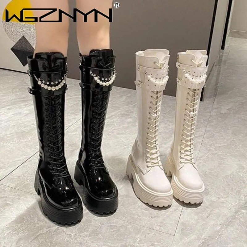 الشتاء الجلود الدافئة أفخم أحذ - مراجعة Knee High Boots Women وسعره
