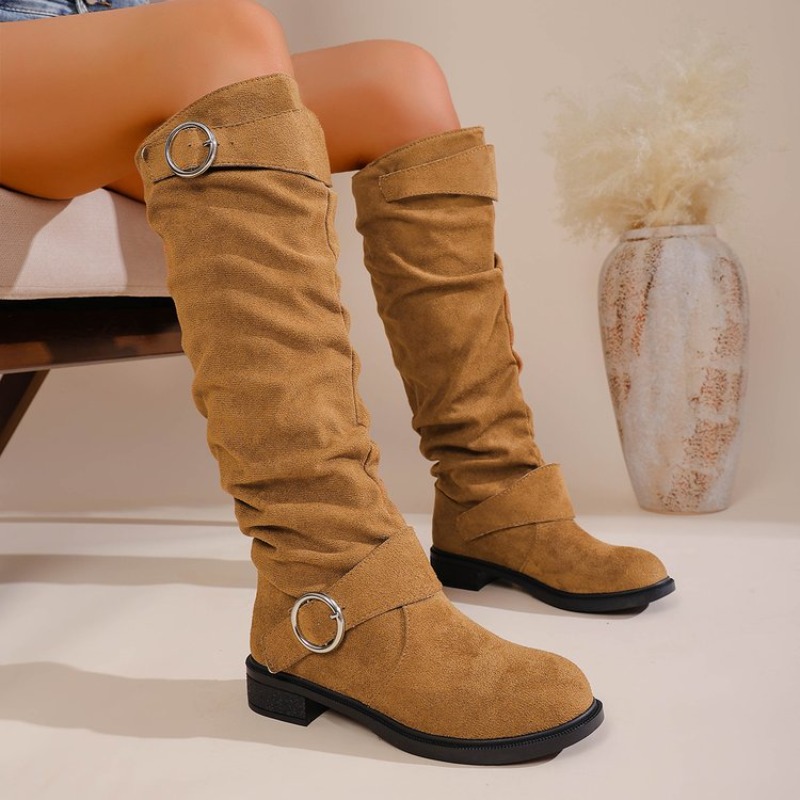 أحذية طويلة حتى الركبة بأسلوب  - مراجعة Knee High Boots Women وسعره