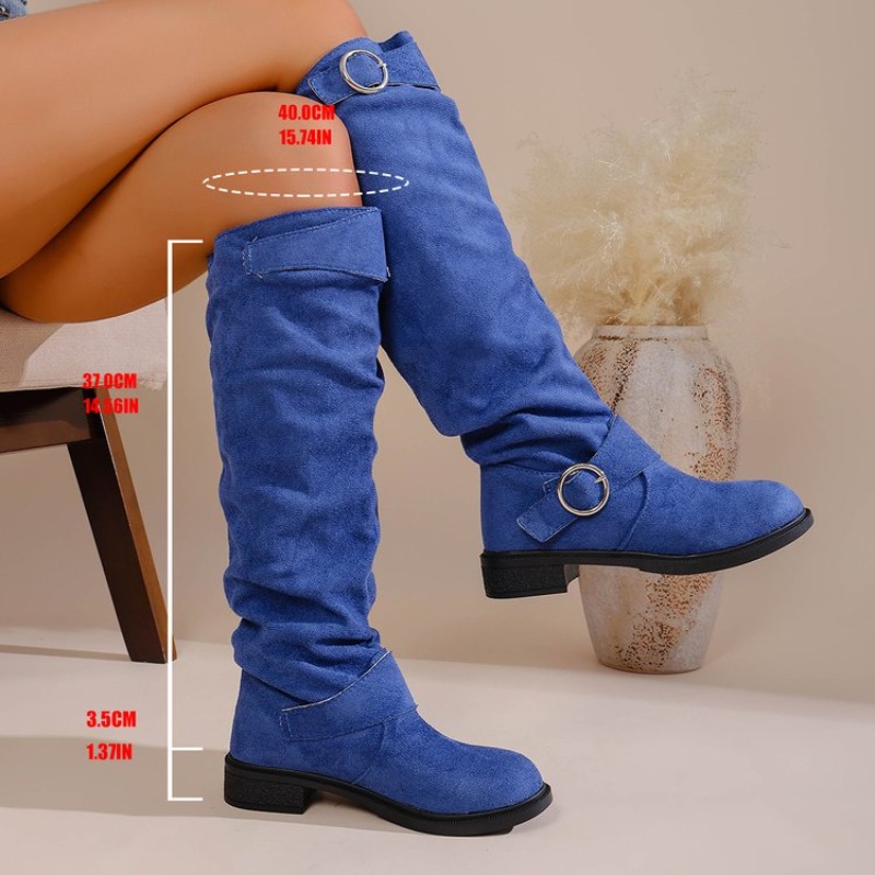 أحذية طويلة حتى الركبة بأسلوب  - مراجعة Knee High Boots Women وسعره