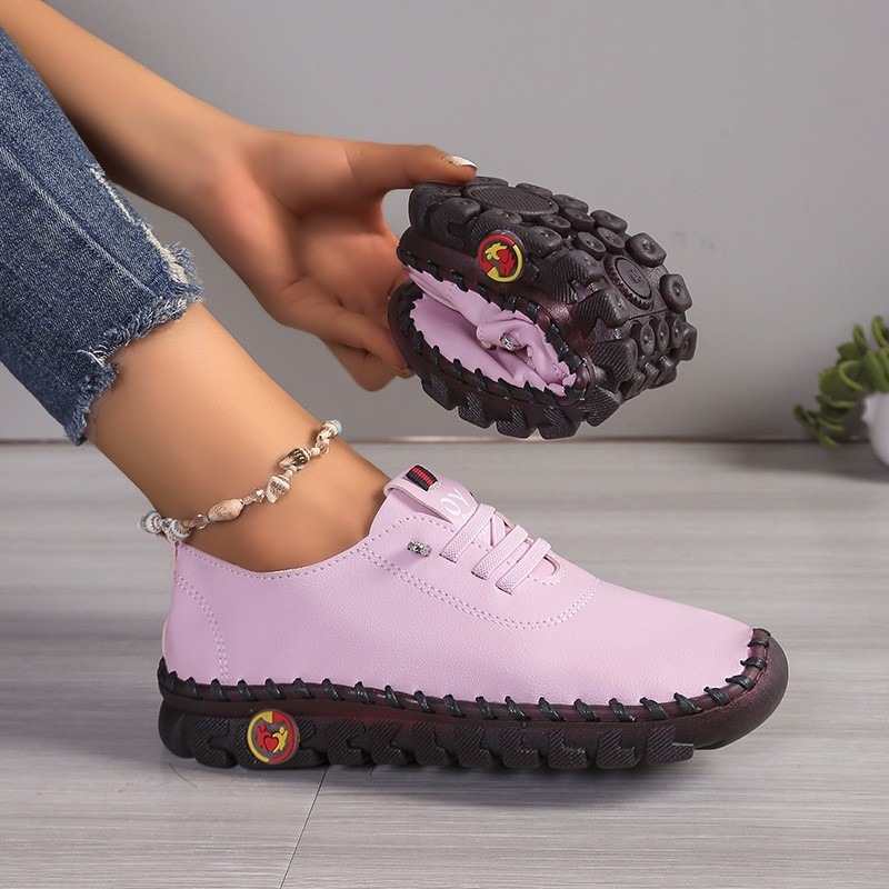 أحذية نسائية جلدية كاجوال بربا - مراجعة Oxford Lace Up Women وسعره