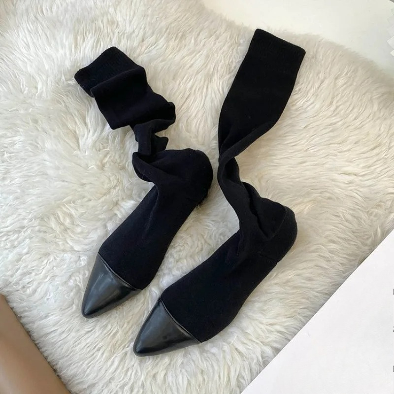 أحذية عالية الركبة جورب 2025 ج - مراجعة Sock Boot Women وسعره